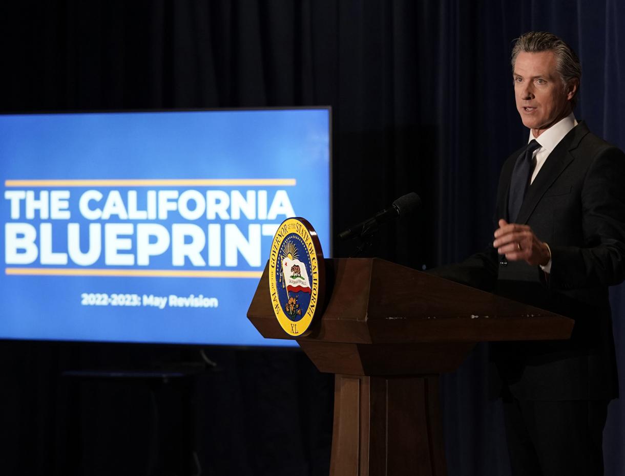 Governor Newsom announcing May Revision of state budget