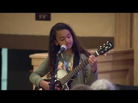 Fifth grader Aryana Fields  performs “Strike Song”