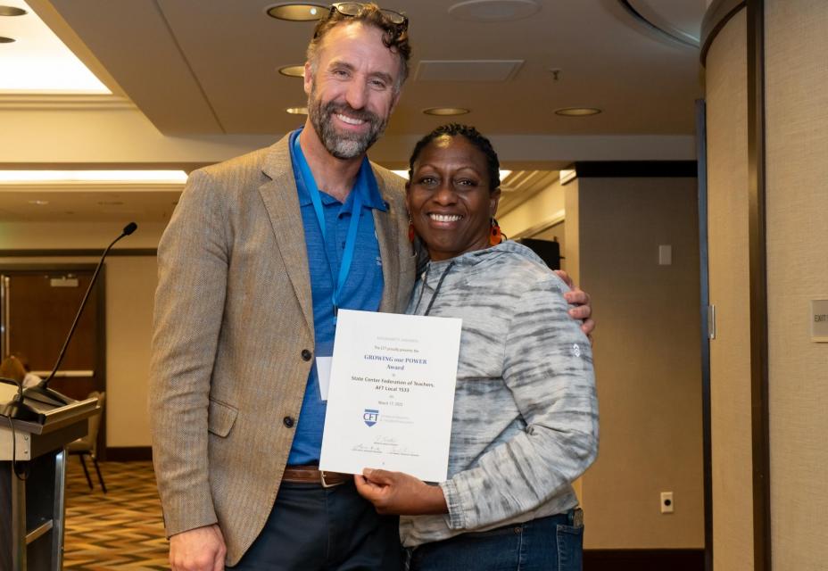 Growing Our Power Award – State Center Federation of Teachers