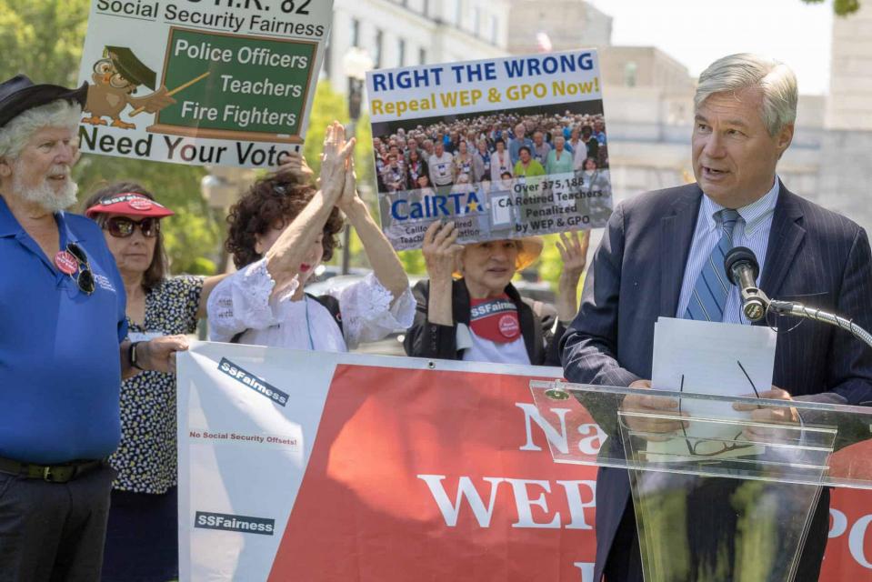 rally to end WEP/GPO in Washington D.C.