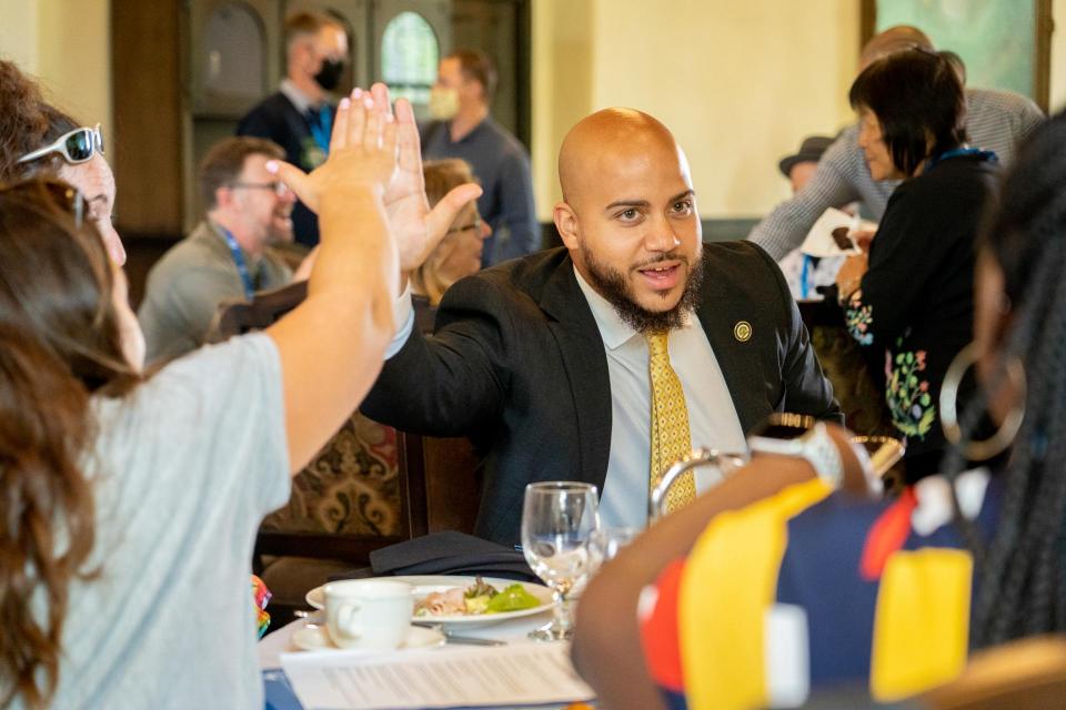 PT faculty get high-five from legislator