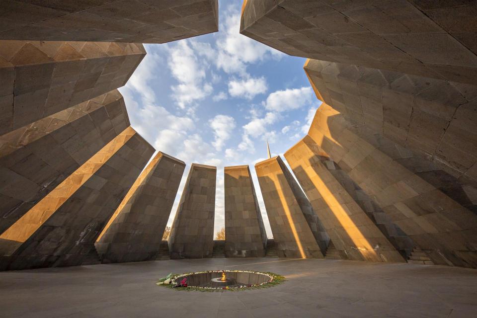 The memorial to Armenian Genocide in Yerevan, Armenia