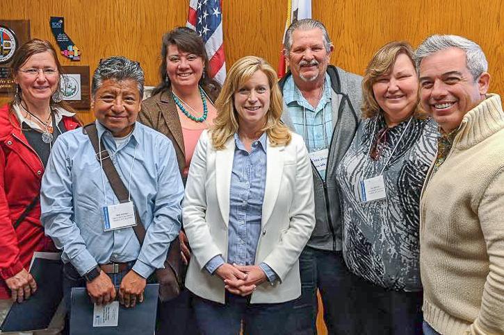 Congressional candidate Christy Smith with CFT members.