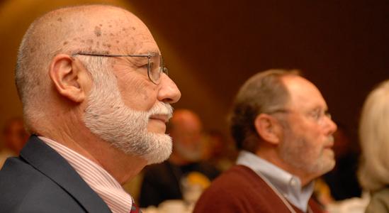 Honoree Chuck Caniff and staff colleague Tom Martin