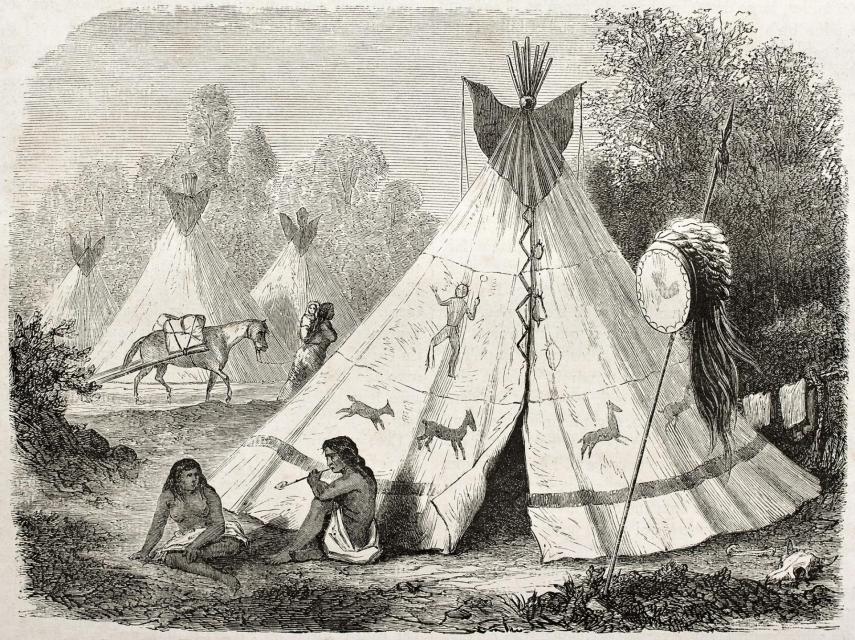 indian teepee 1860s