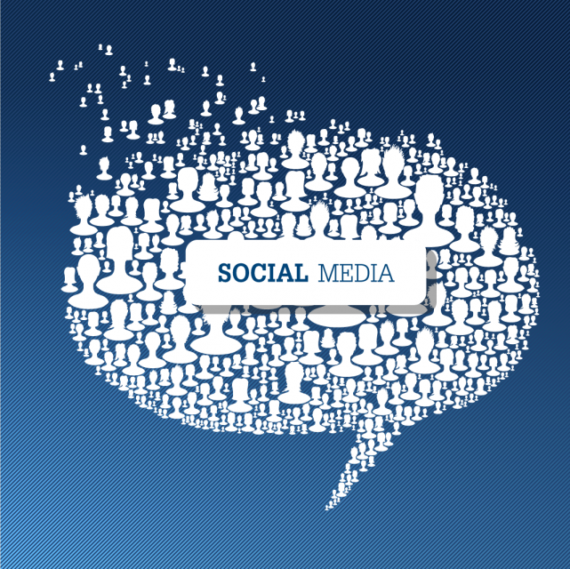 social media graphic talk bubble