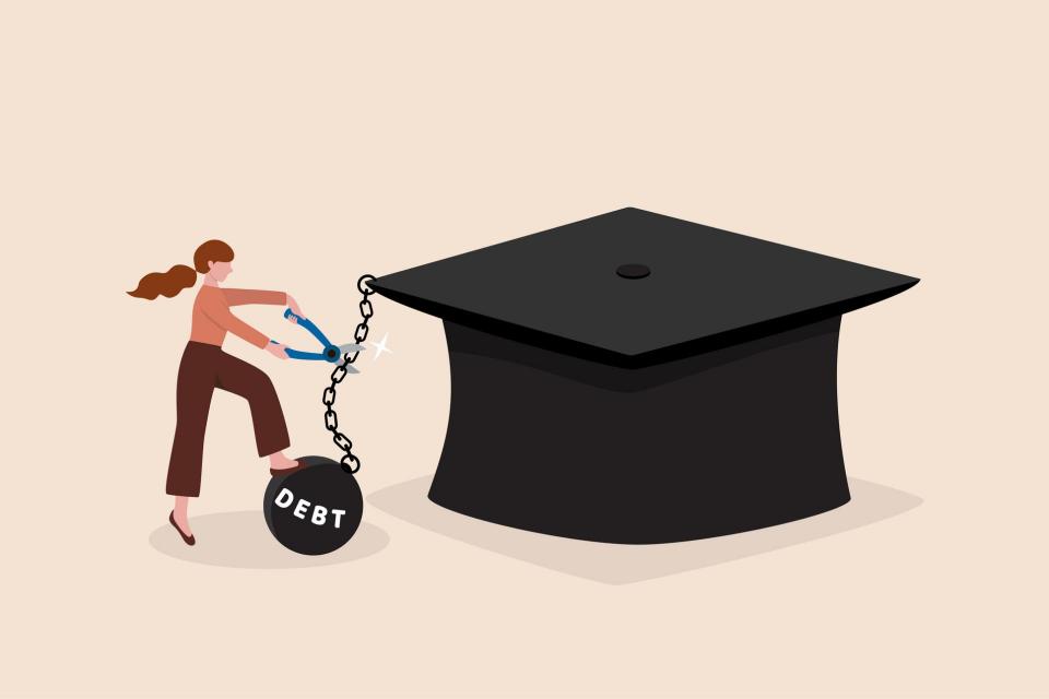 relieve student debt, cutting the ball and chain