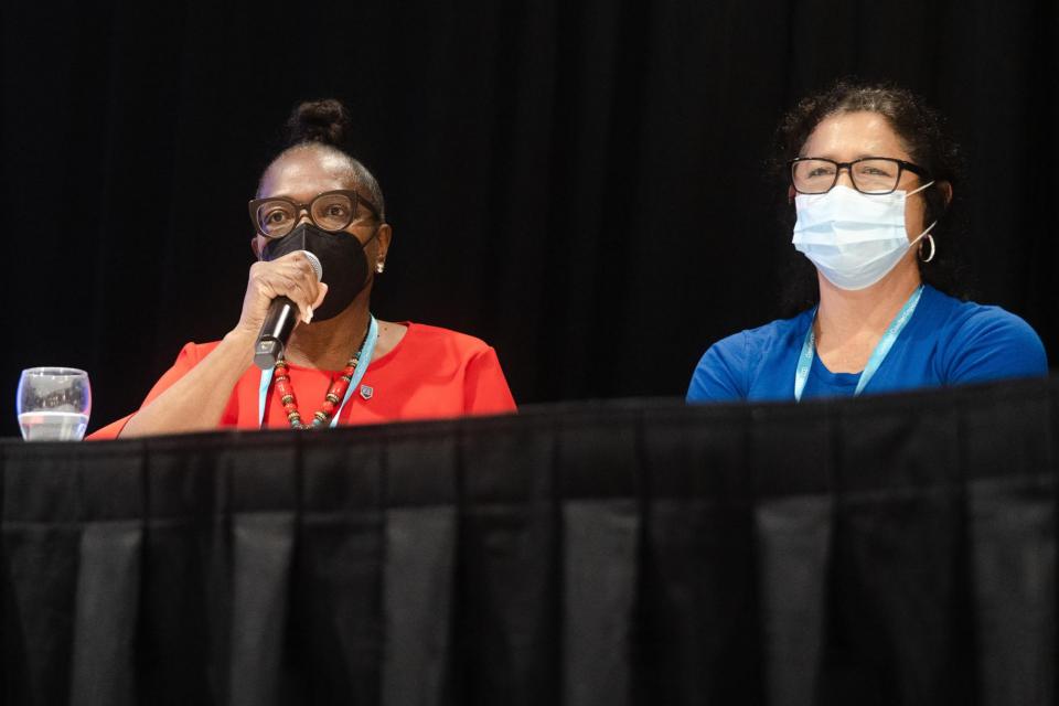 two panelists in Organizing for Success
