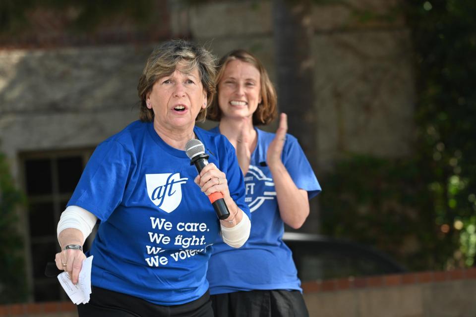 AFT President Randi Weingarten and Mia McIver