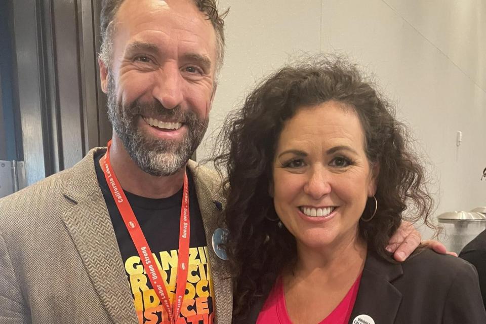 CFT President Freitas and new CLF leader Lorena Gonzalez