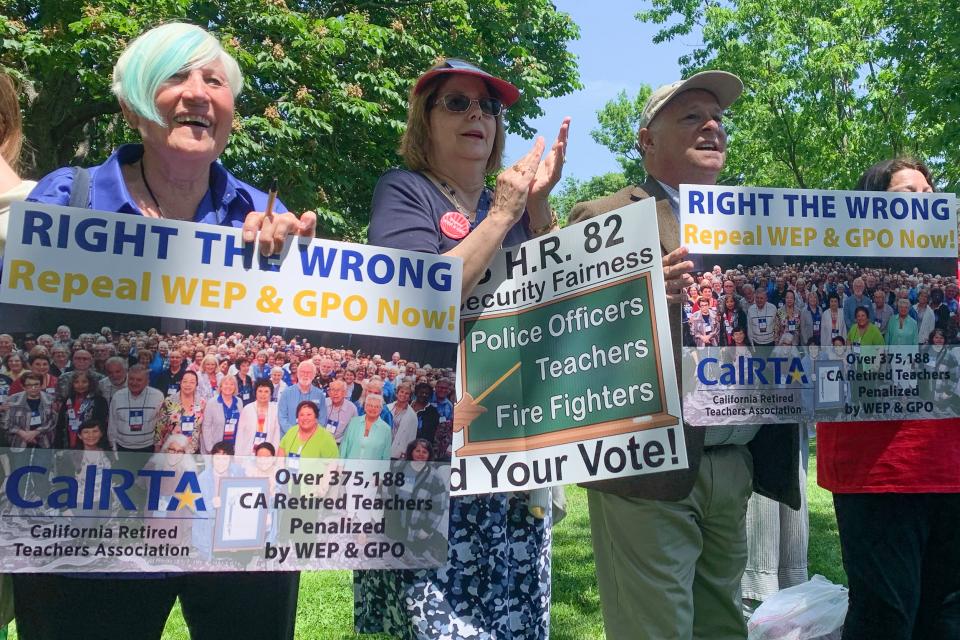 retirees rally to end WEP/GPO