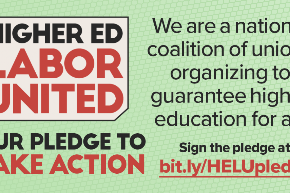 Higher Ed Labor United logo