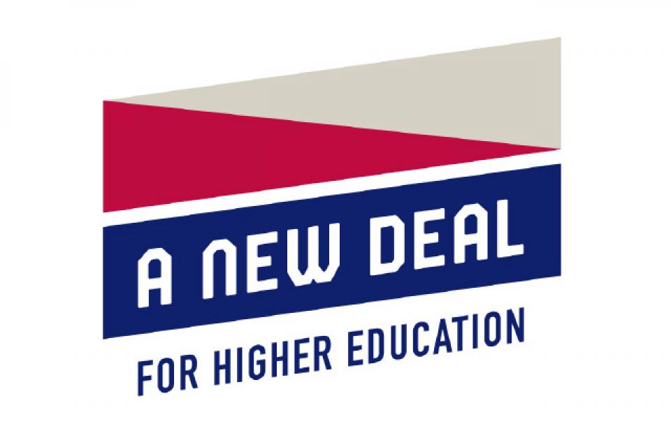 A New Deal for Higher Education logo