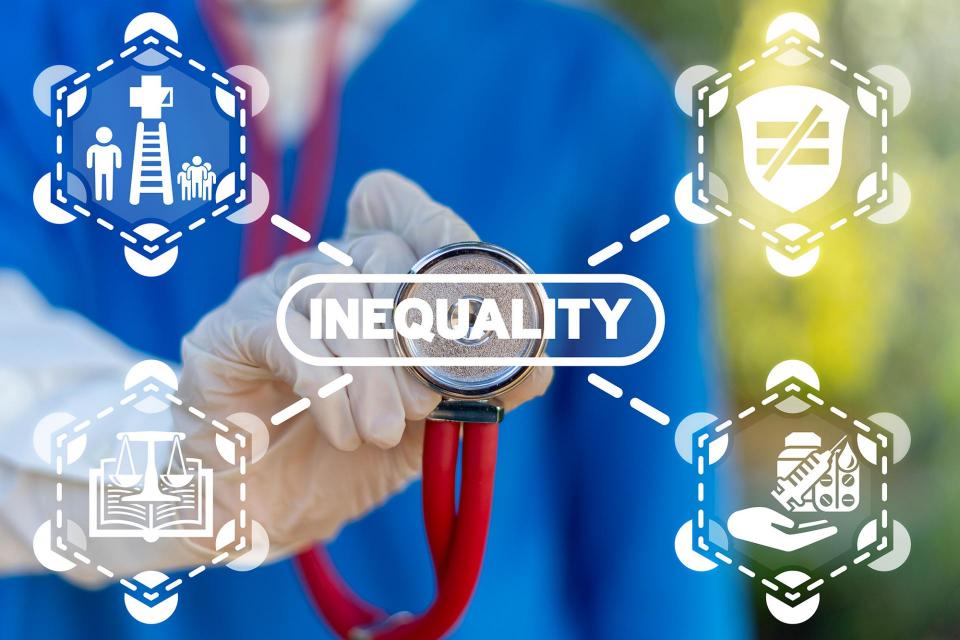 graphical presentation of inequality in healthcare 