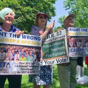 retirees rally to end WEP/GPO