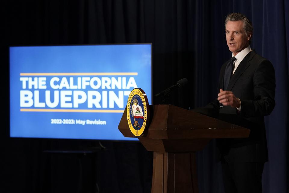 Governor Newsom announcing May Revision of state budget