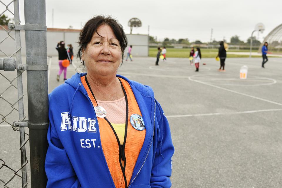 playground supervisor Lesa Estrada
