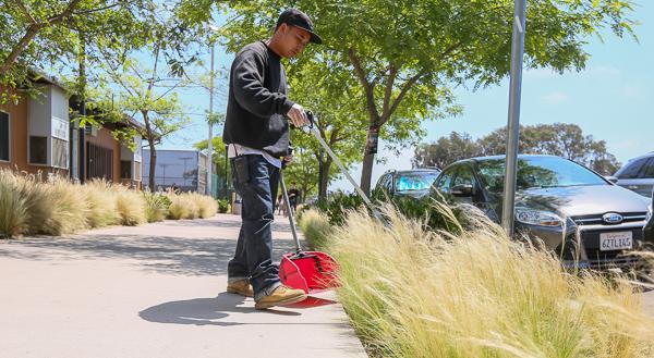 Groundskeepers in the San Diego Community College District are well versed in the safety and reporting procedures required for chemical application.
